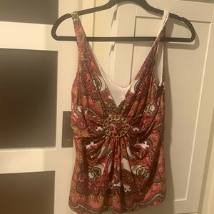 Great Caché size small good condition. Fabulous top.